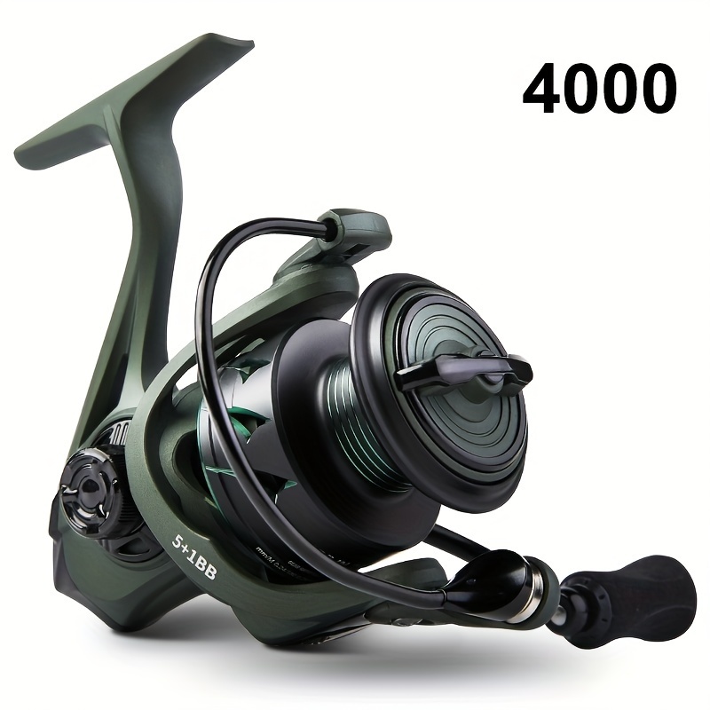 Image of Billings 2000-4000 Series Spinning Reel, 5.2:1 Ratio, 8kg Max Drag, Super Light Metal Spool, Interchangeable Handle, Durable Metal Fishing Reel For Freshwater And Saltwater Fishing