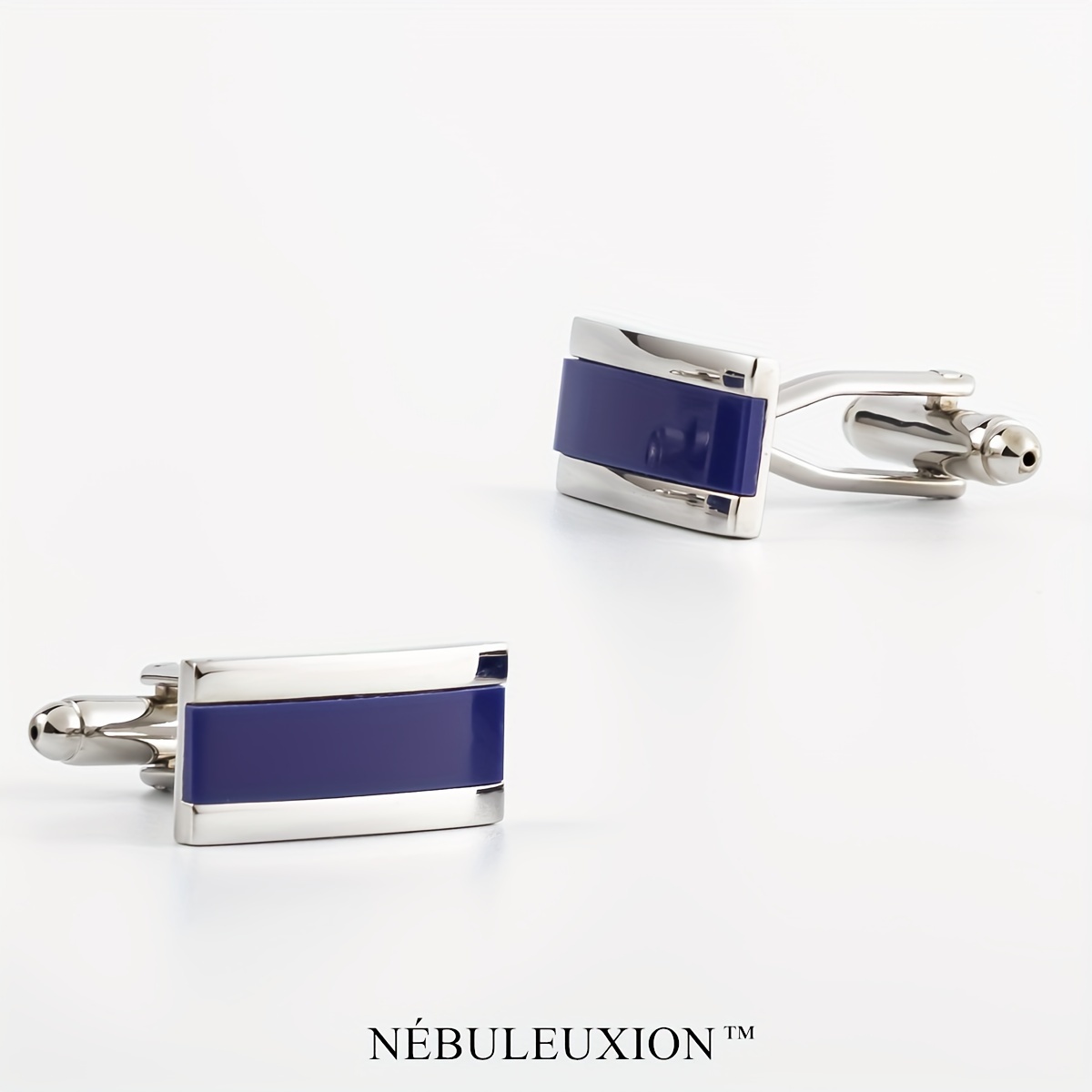 

2pcs Rectangle Cufflinks Set, Cufflinks, For ///, For Men