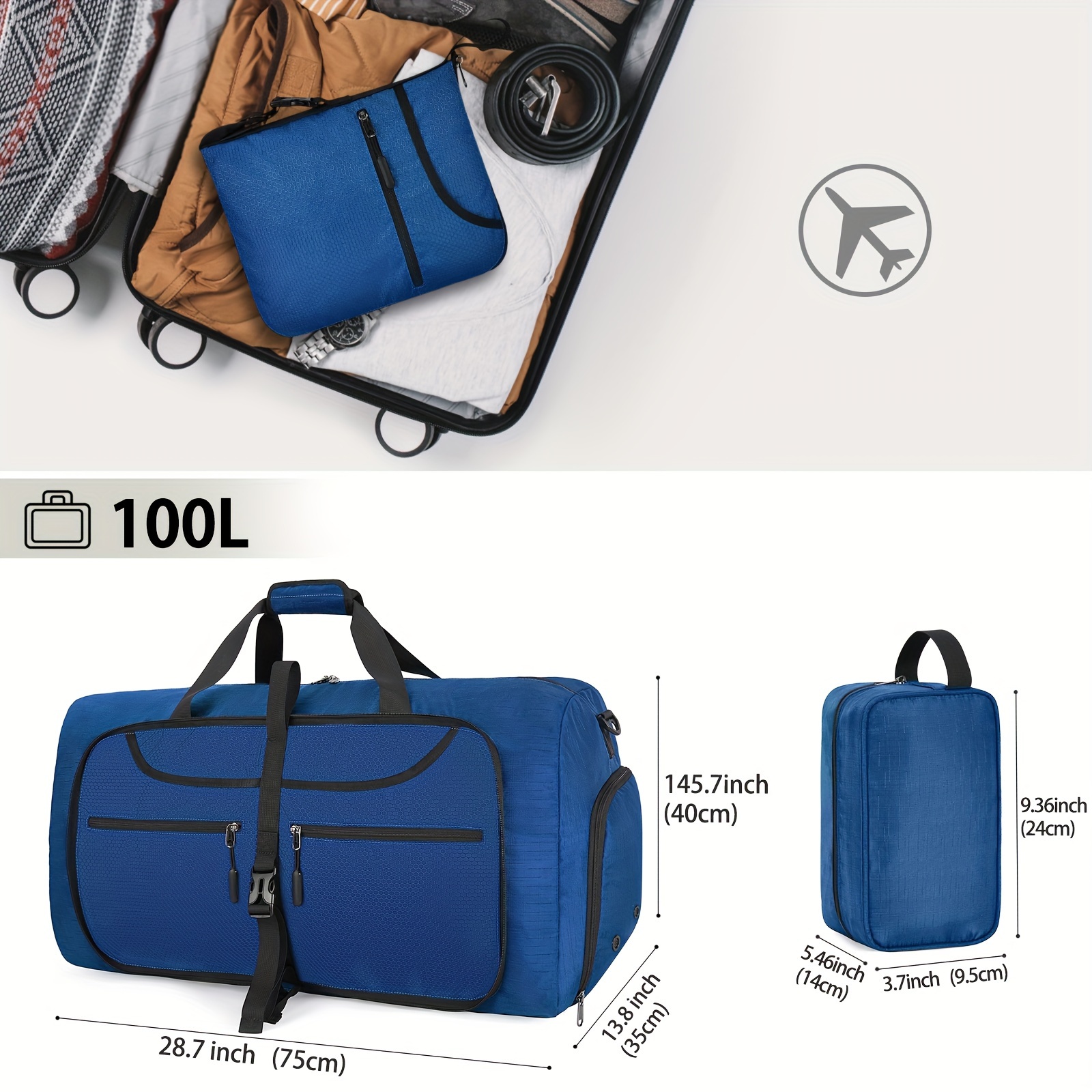 NEWHEY Bolsa Deporte Bolsa Gimnasio de Viaje Impermeable Bolsos