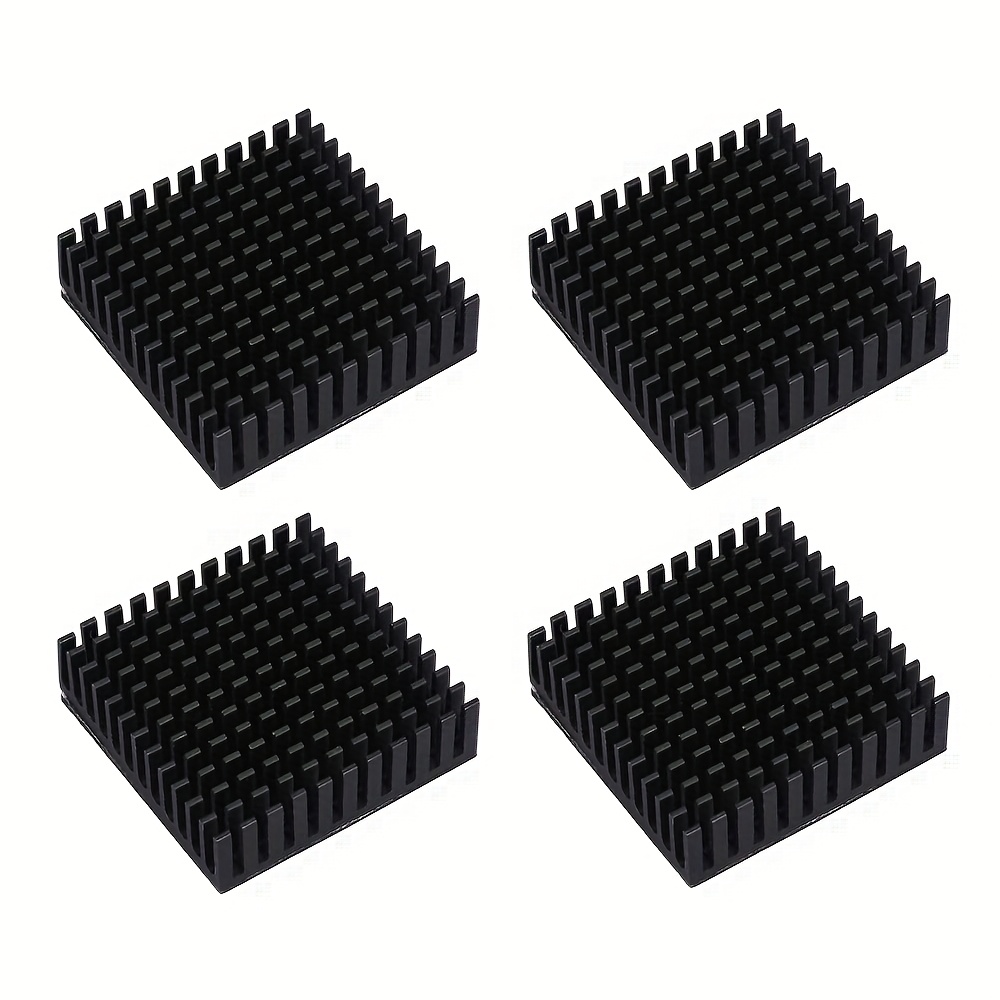 Image of Almocn 4pcs 40mm Heatsink Kit 40x40x11mm + 3m8810 Thermal Adhesive Tape, Cooler Heat Sink For Cooling 3d Printer Stepper Motor -12706 Thermoelectric Peltier Module 40mmx40mmx11mm