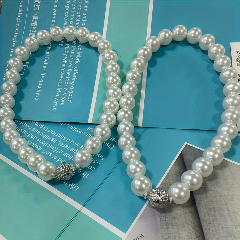 TEMU 2pcs Attaches de rideau perles Boucles magnétiques Luxe léger Facile à Ornements Rideaux transparents Sangles de nouage