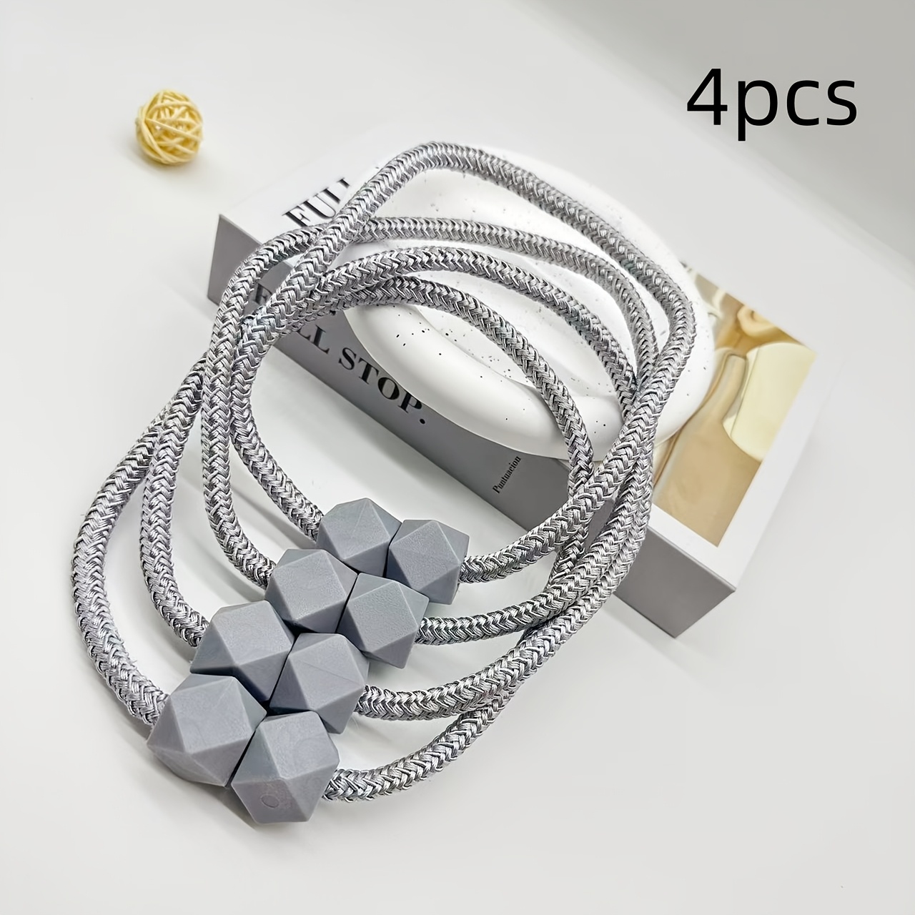 Strong Snap-button Curtain Tie - Modern Twisted , Suitable For Living Room, Office, And Home Decor, New Snap-button Curtain Tie, Elegant Decorative Tie Modern Rope Tie
