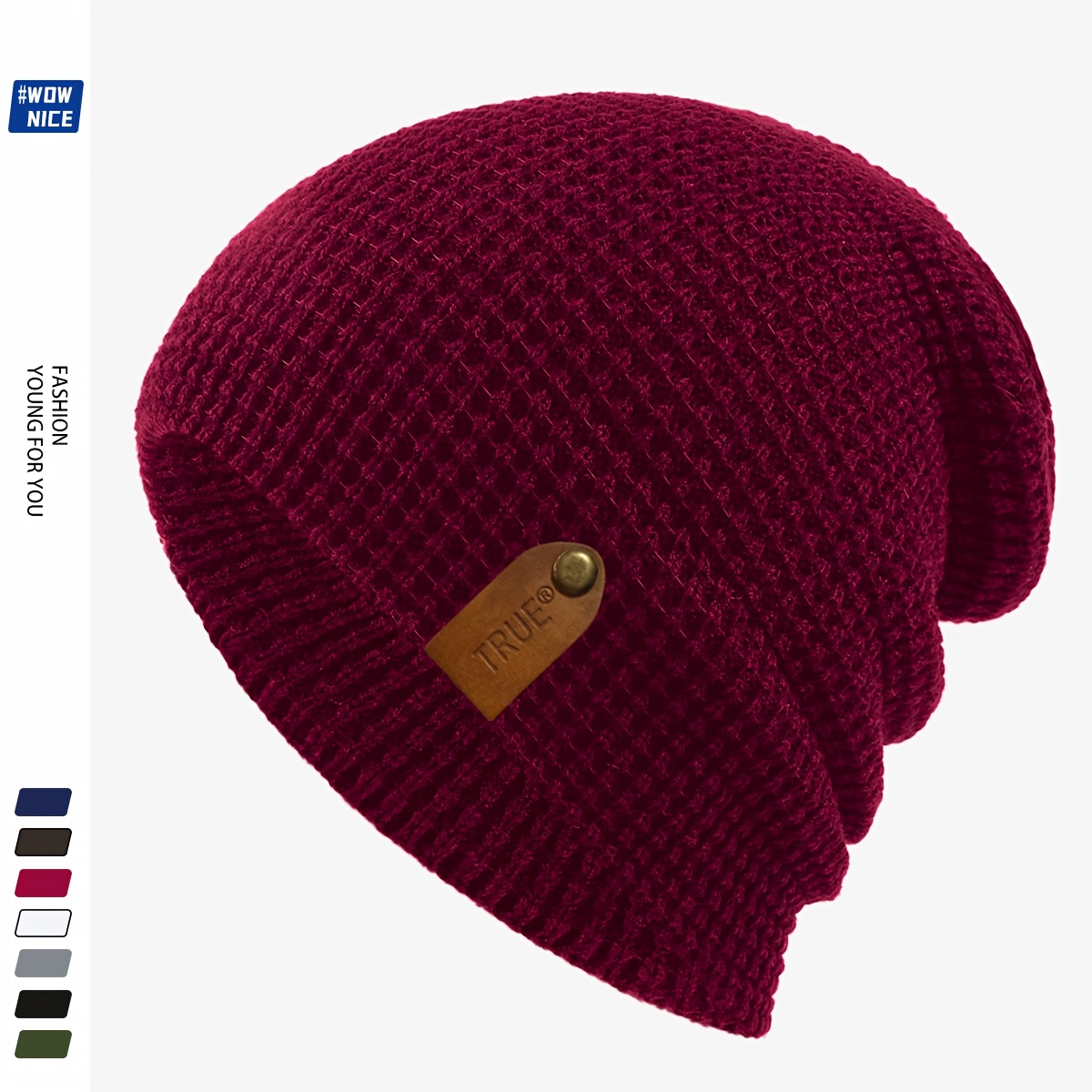 TRUE Simple Lightweight Stretchy Winter Beanie Hat