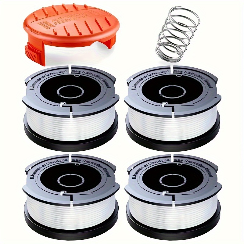 black decker   eater trimmer replacement line spool kit 3ft 9m 0 065 inch 1 65mm af 100 automatic   compatible   d trimmers