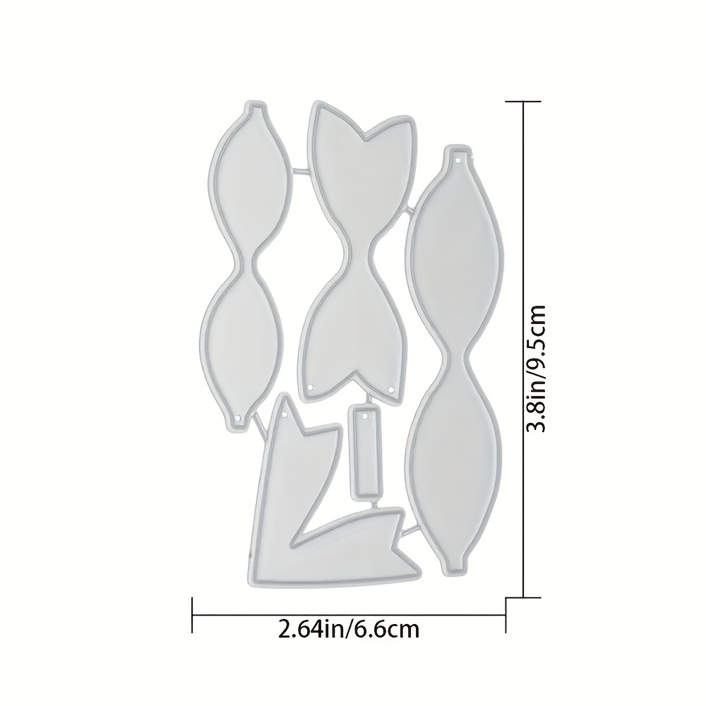 1pc Bow Cutting Dies. Scrapbooking Card Die Cut, Handmade Greeting Card Making Stencils, Handmade Craft Embossing Tool