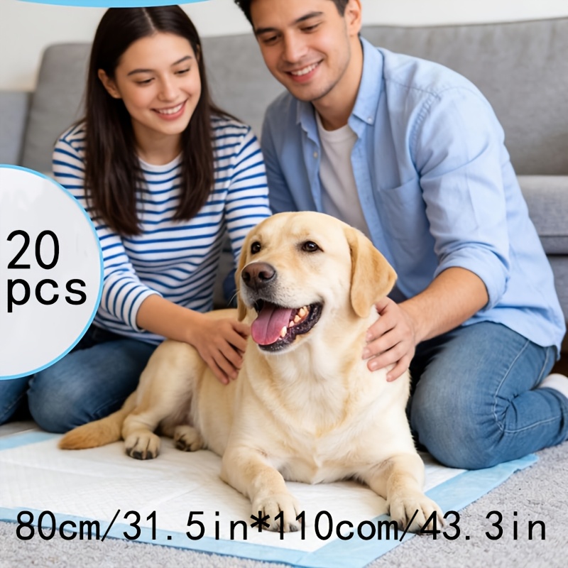 TEMU 20pcs Extra Large Dog Crate Pads/disposable Pads, Universal Pet Care Mats For Cats, Dogs & Small Animals, Suitable For Use In Dog Crates,