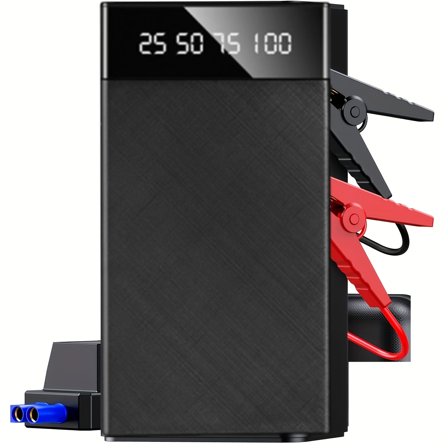 TEMU Démarreur de portable 12V Power Bank - pour moteurs essence/ de 1,32 gal/101,44 oz, booster de batterie de voiture USB, câbles de démarrage