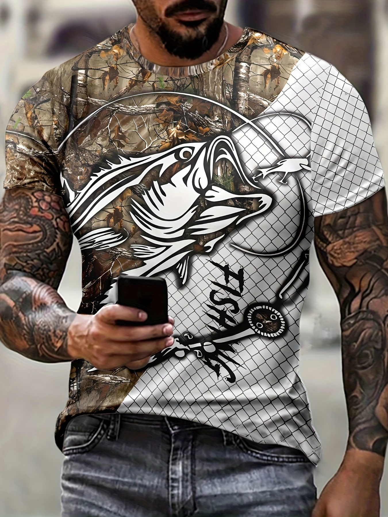 Bass Fishing Shirt - Temu