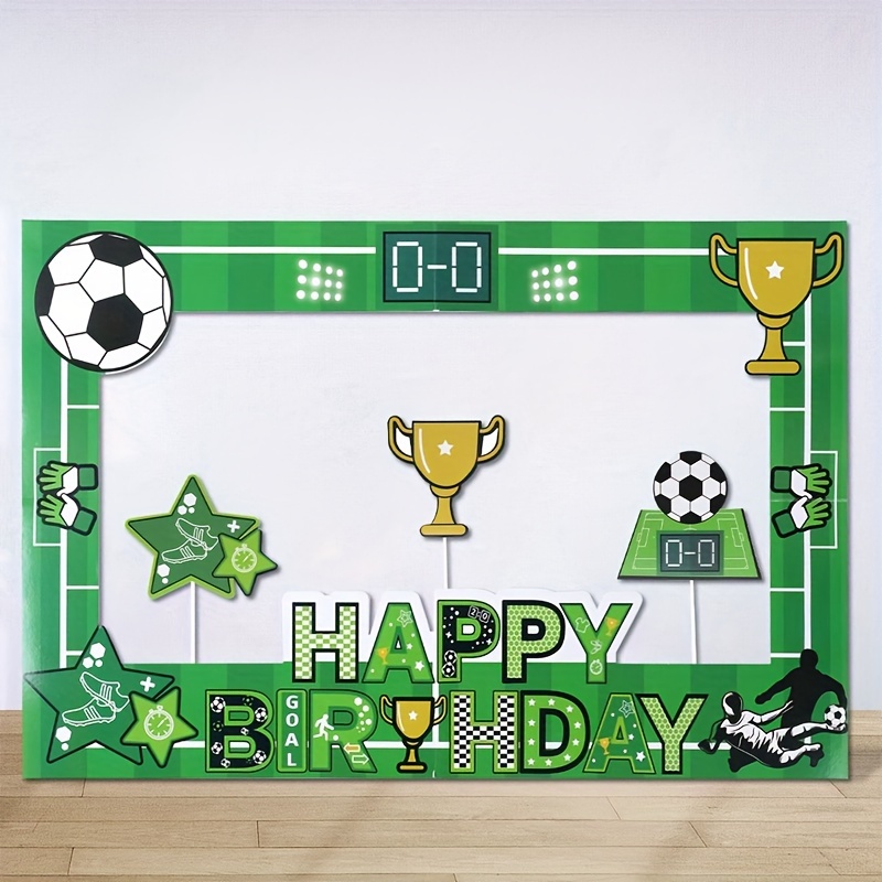 Football Theme Photo Props Birthday Party Soccer Themed - Temu Portugal