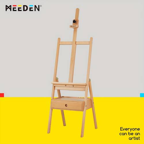 frame easel with art supply storage drawer adjustable height 60 75 heavy duty solid wood artist easel holds canvas up to 36 sturdy a with lower storage shelf tool for artists students