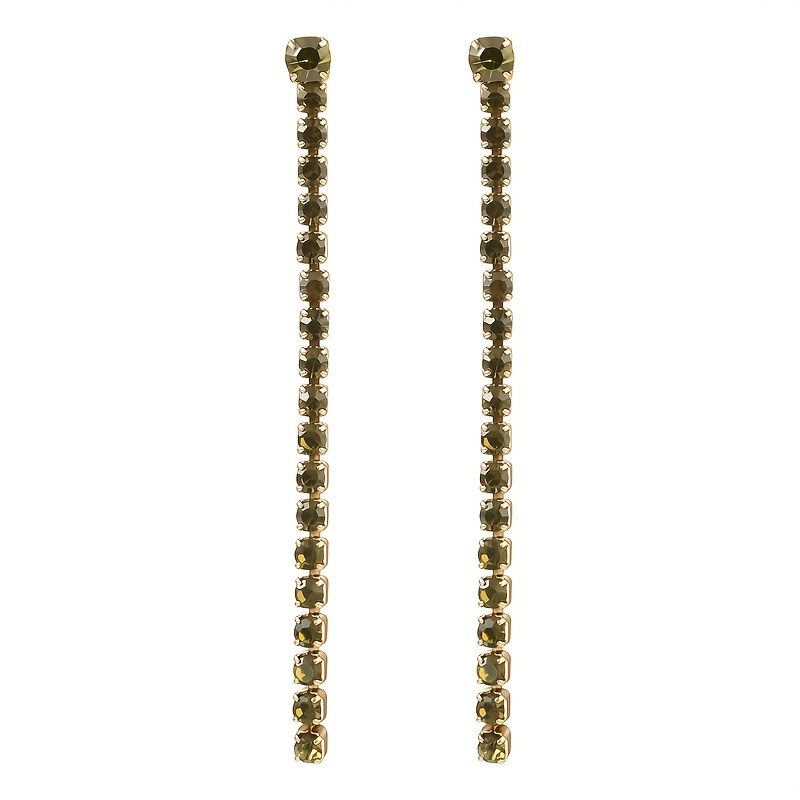 Women's Gorgeous Stainless Steel Colored Round Zirconia Earrings