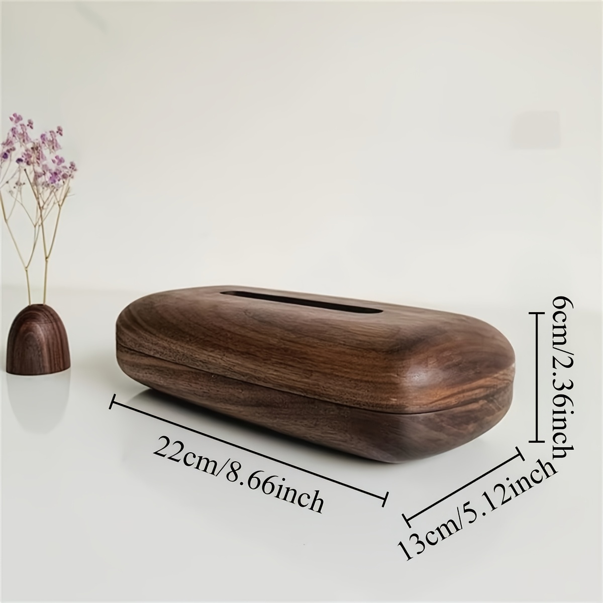 1pc Tissue Box with Removable Lid Paper Holder Napkin Organizer Smooth Extraction Effortless Refill Sleek Stylish Appearance Stable Non-Slip Base Neat Storage Solution for Living Room Coffee Table Desktop Indoor Daily Use
