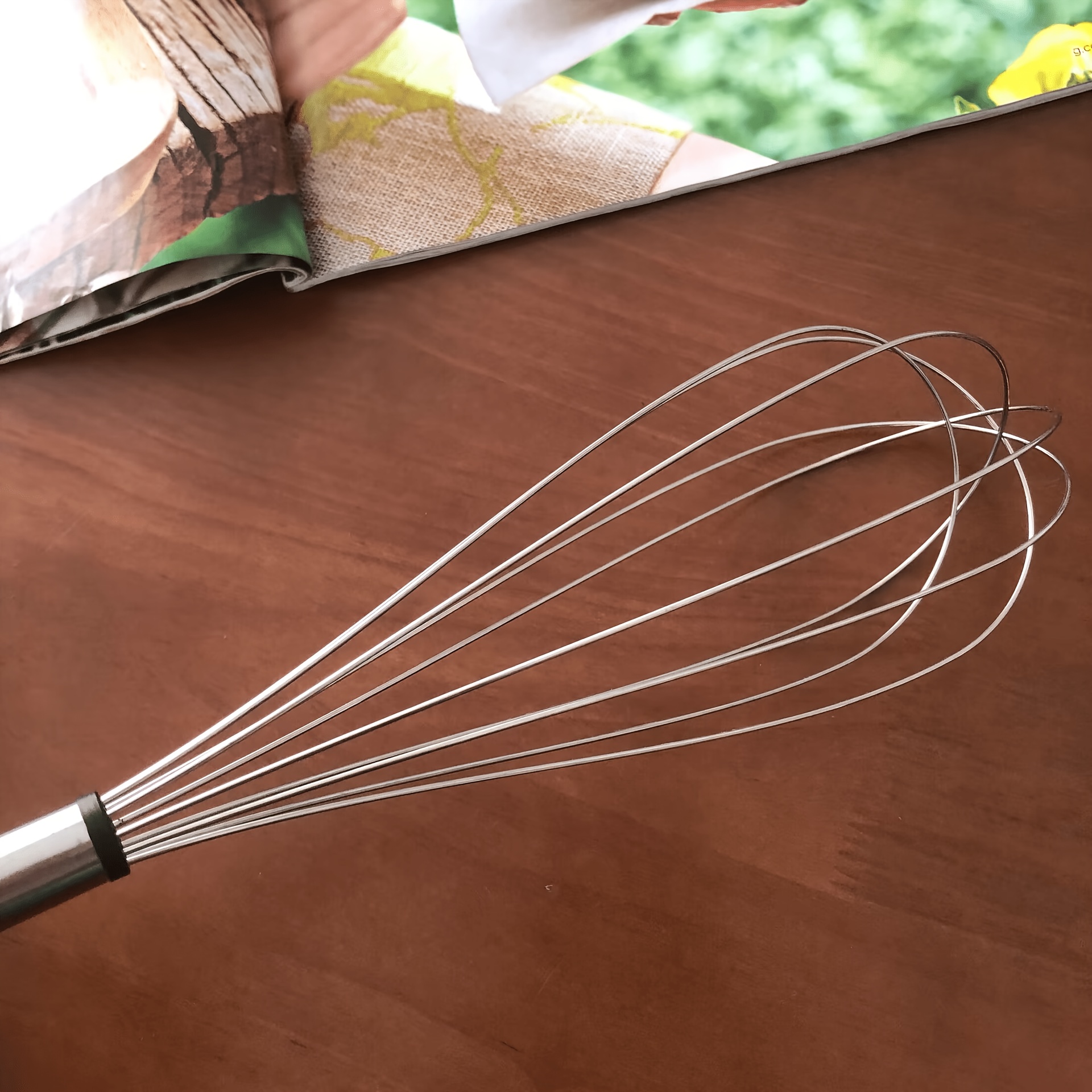 29cm Stainless Steel Balloon Whisk with Black Wire Loops