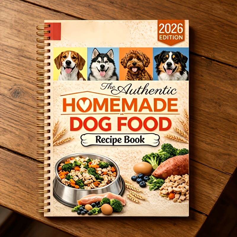 TEMU English Version - Notebook - A5, Bound Pet Food Guide, Including Safe And Healthy Diet Plans For Various Dog Sizes, Nutritious And Easy-to- Diet
