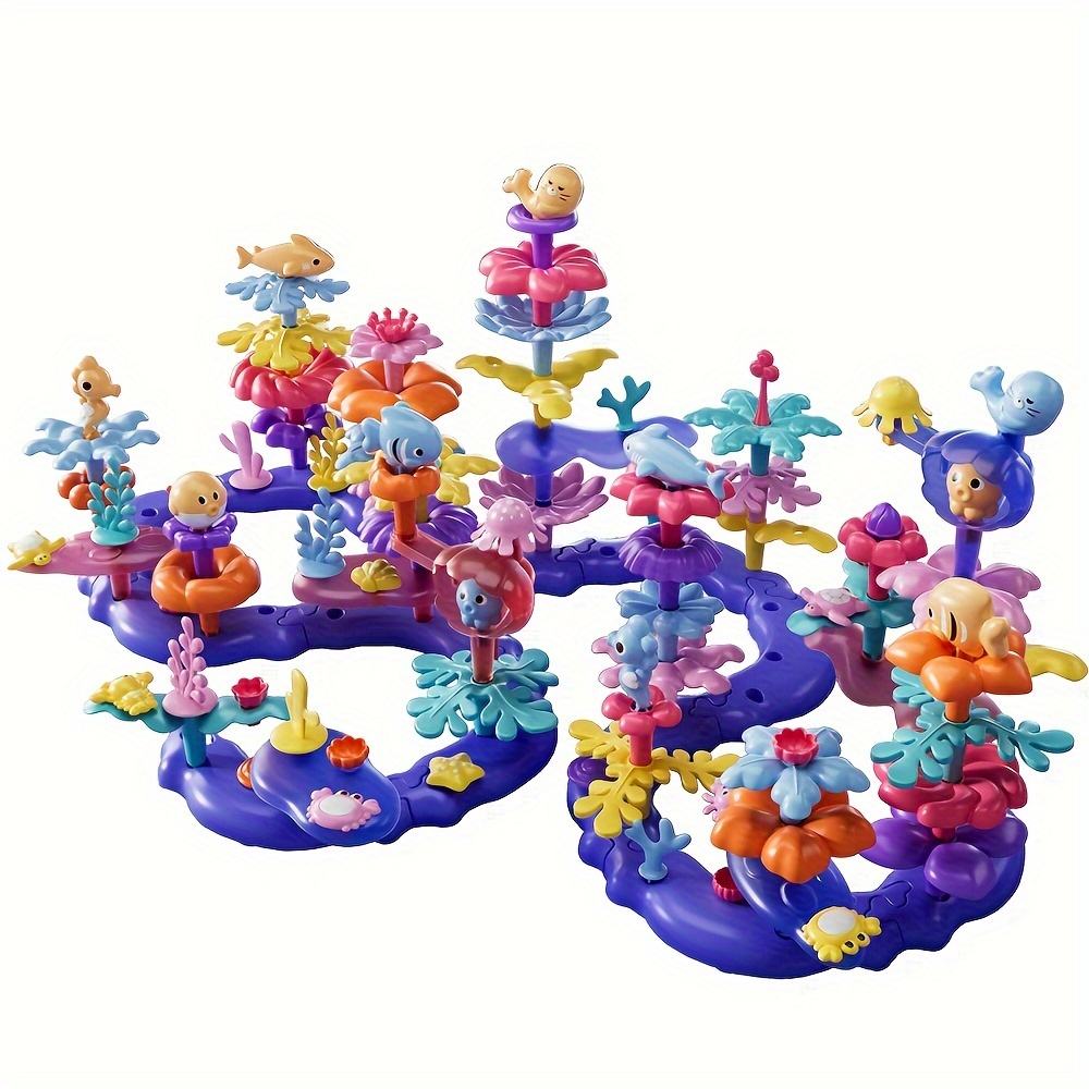  122pcs assembling building blocks toys random colors preschool educational activity toys suitable for and girls halloween thanksgiving christmas gifts Product details 6