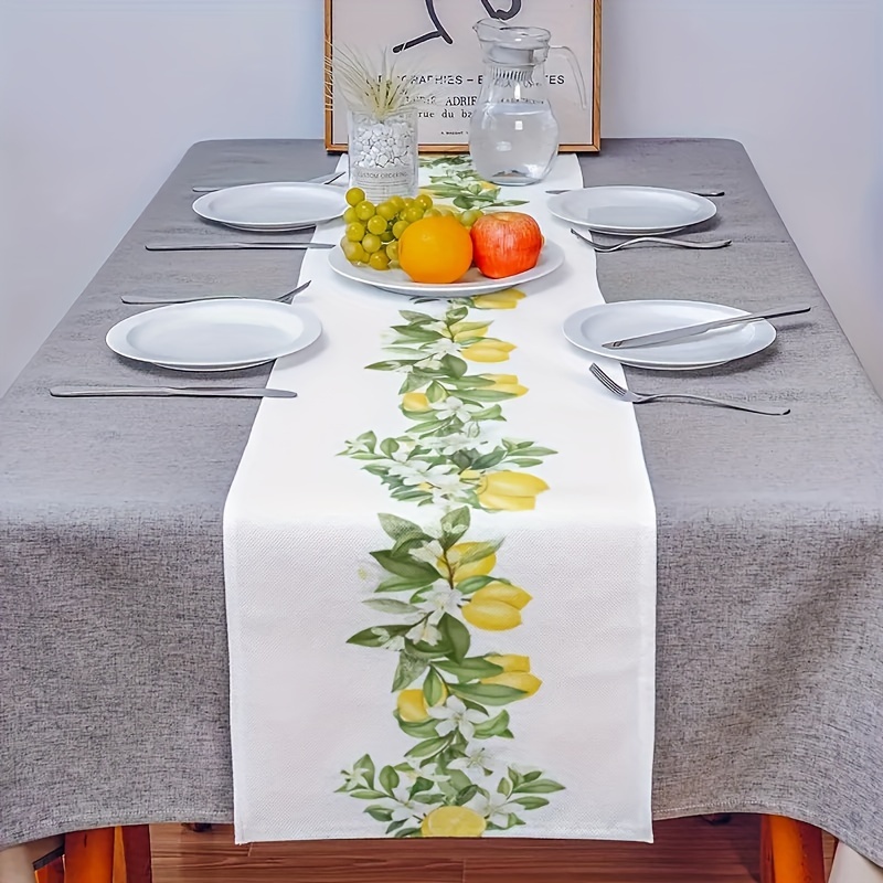 1ps Spring Sunflowers Table Runner Vintage Spring Flower, Runner For 13 X 72in