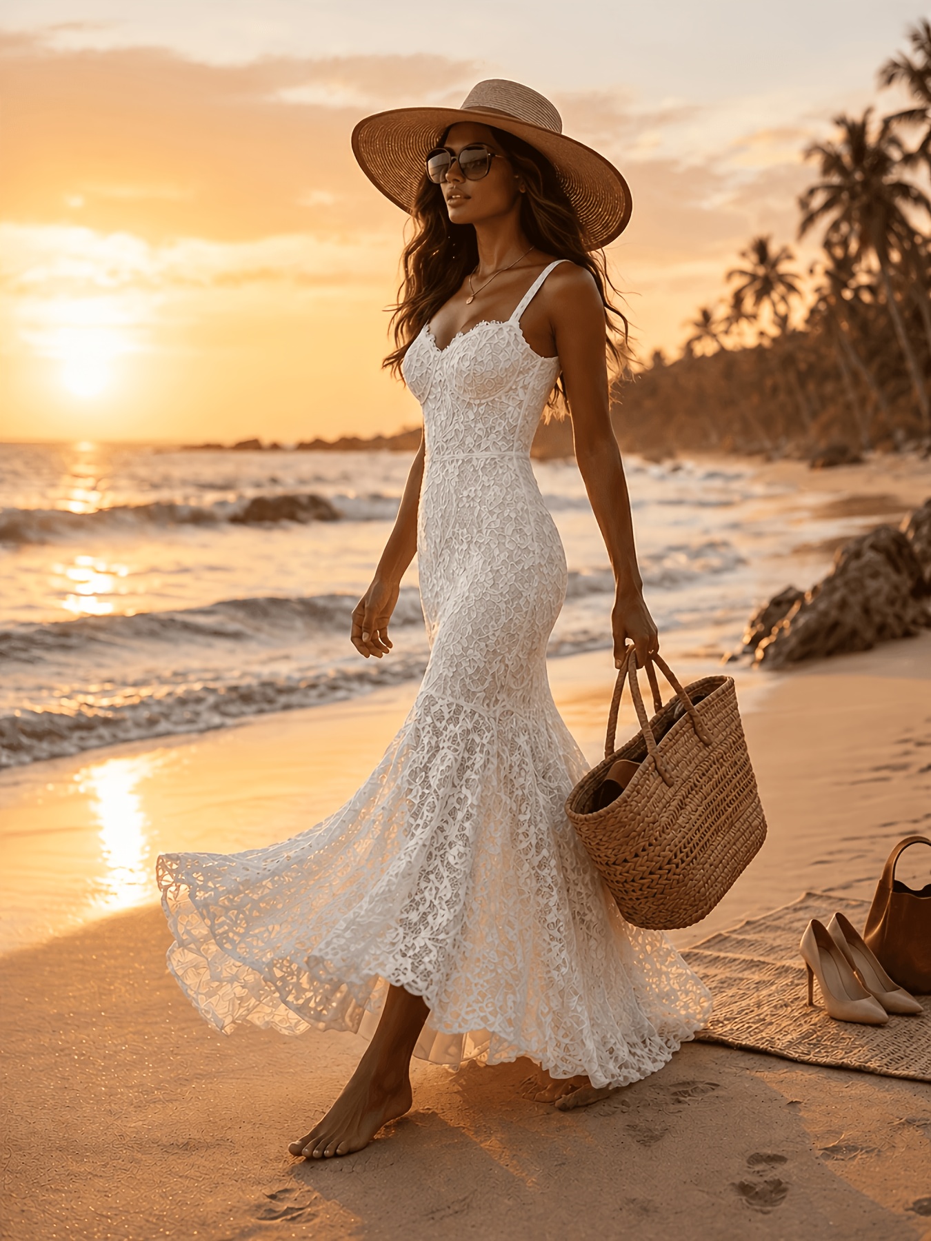 bridal shower dress white sold on Temu United States