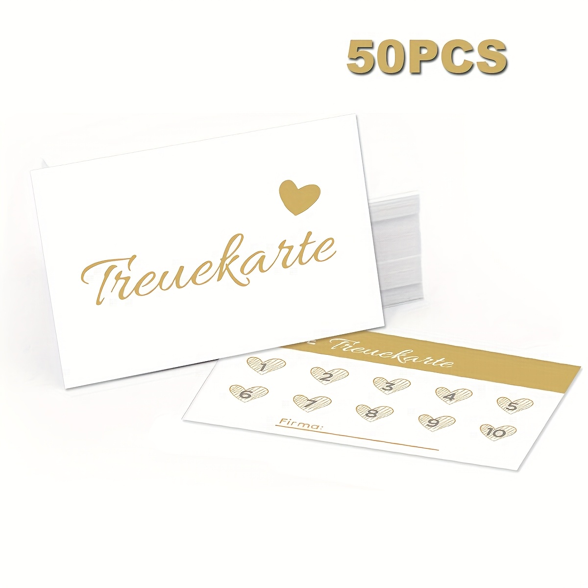 Image of 50pcs Premium Membership Cards, Bonus Cards, Cards, , Suitable For Hairdressers, Sports Relax, Nail , Massage Appointments, 3.3x2.1inch