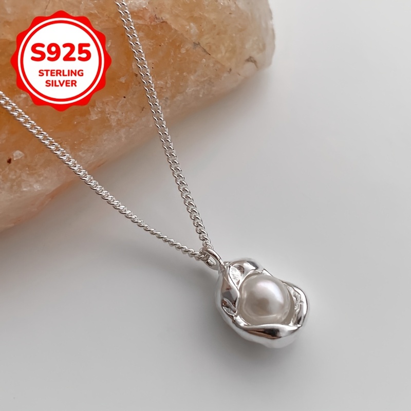 925 Silver Freshwater Pearls Pendant Necklace