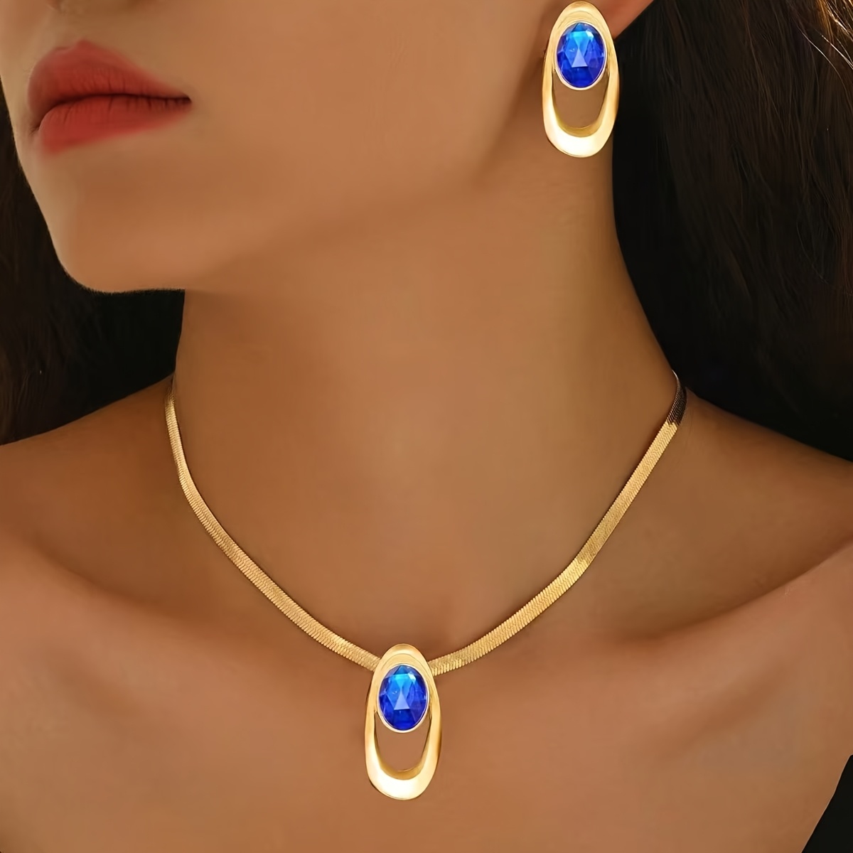Conjunto de Joias de Verão para Mulher, 2 peças, Elegante e Moderno 2