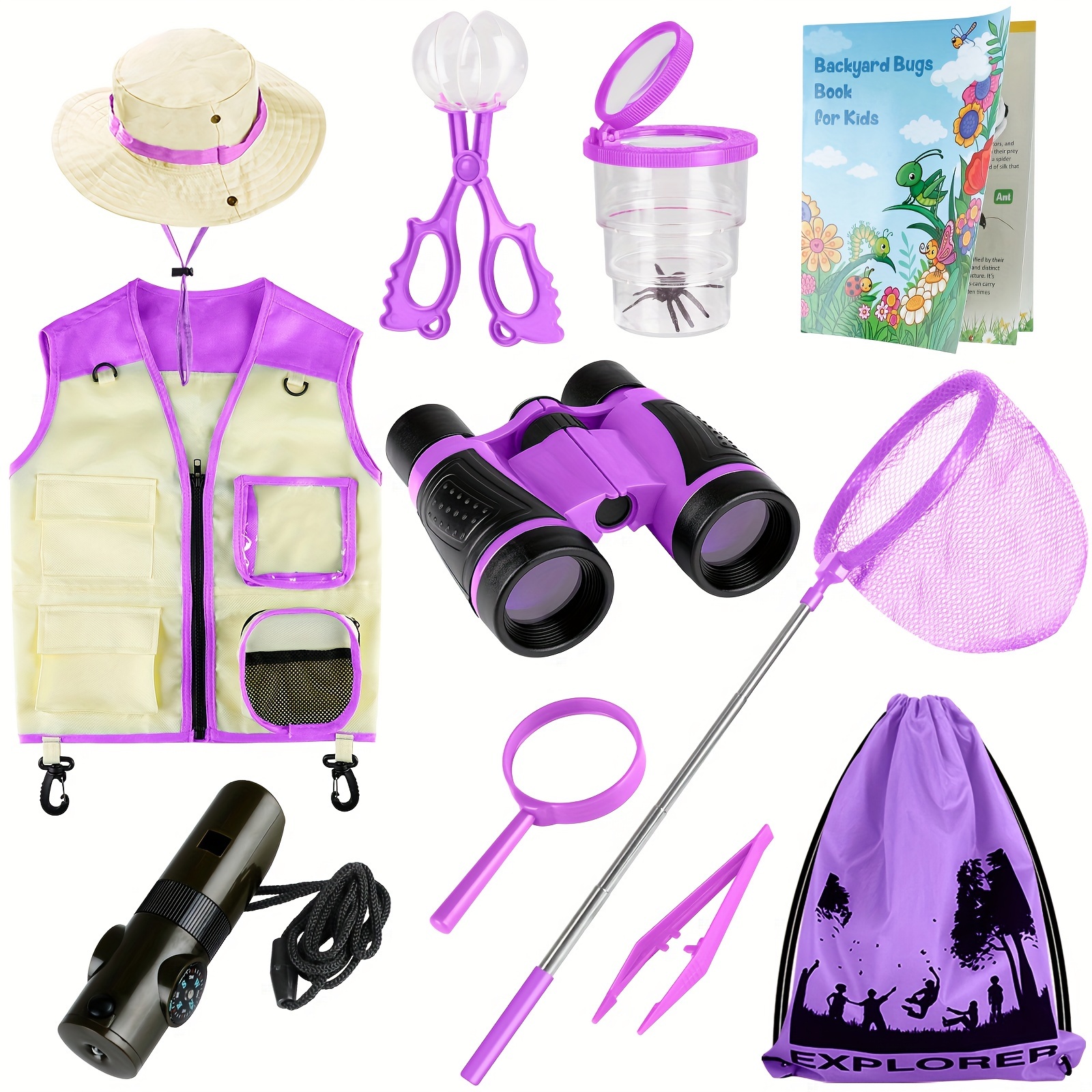 

Purple Outside Toys For Kids Toddlers 3-4-5-8-12, Kids Kit, Kids Outdoor Toys, Outdoor Toys For Kids 6-8, Gifts Toys For 3+ Year Old Boys