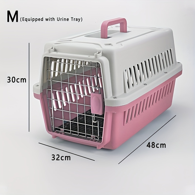 TEMU Portable M Size Pet Cat Carrier Travel Cage Puppy Kuting Airline Approved Travel Crate Shih Tzu, Pet Travel Cage, Pet Travel Carrier, Pet Travel