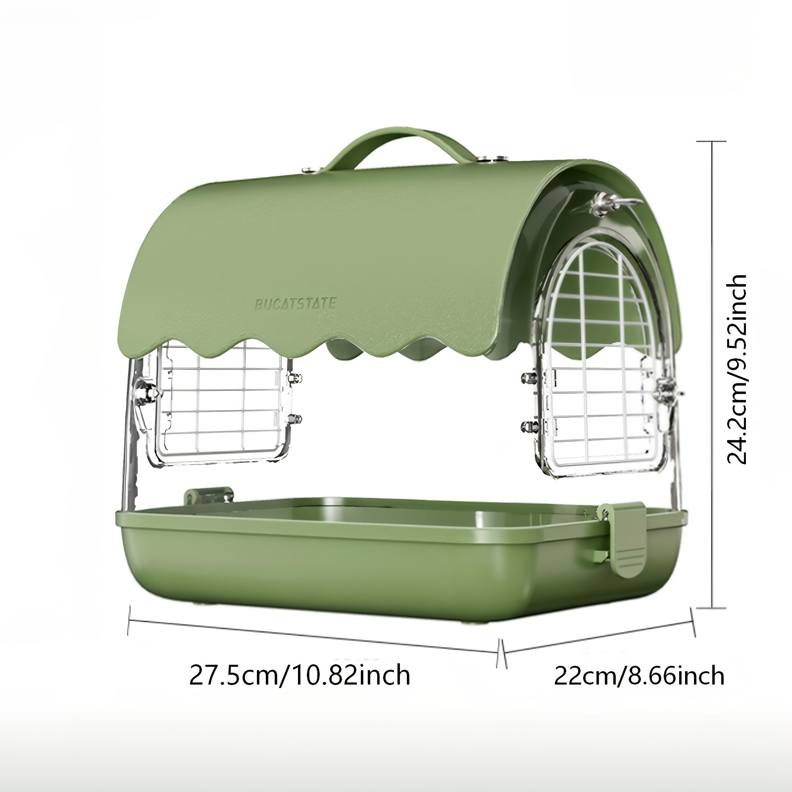 BUCATSTATE Small Animal Carrier Cage for Hamsters and Reptiles