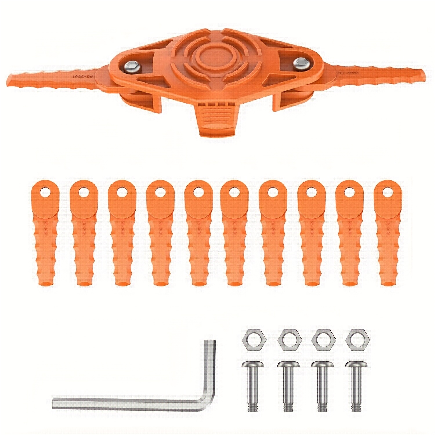Image of Eater Bladed Head Compatible With String Trimmer Wg150, Wg163, Wg165, Wg175, Wg180 (1 + 10 + 4)