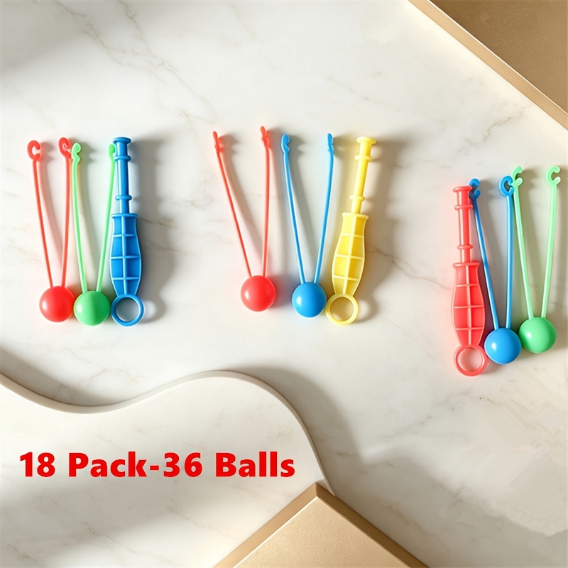 TEMU 36pcs Balls Fun Large Size Hand-crank , Childhood , Random Colors, Best Party Gift Bag, Fun Stress Relief Toy Gift Bag, Student Classroom Prize,