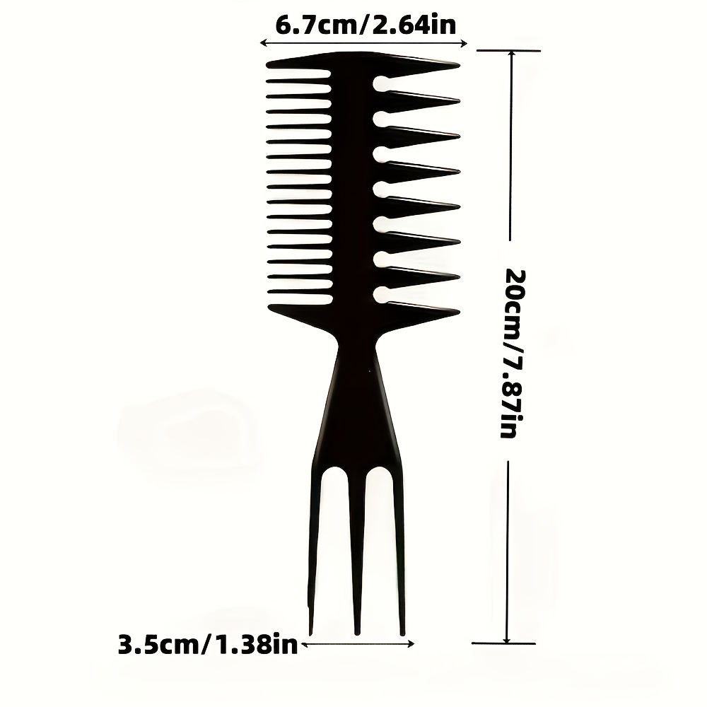 1pc 3-in-1 Fishbone Comb Hair Styling Comb Hair Setting And Grooming Comb Makeup Accessory