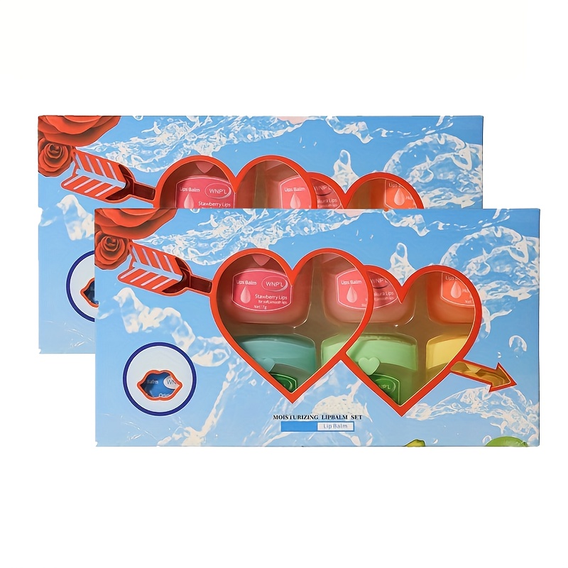 TEMU 16pcs Fruit Lipstick Set, Which Can And Plump Lips, Prevent In Autumn And Winter, And Provide Long-lasting Moisturizing Lip Mask, A Perfect Gift For Day