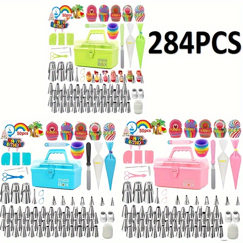 301 pzas. Set Base Giratoria Pastel Suministros Hornear - Temu