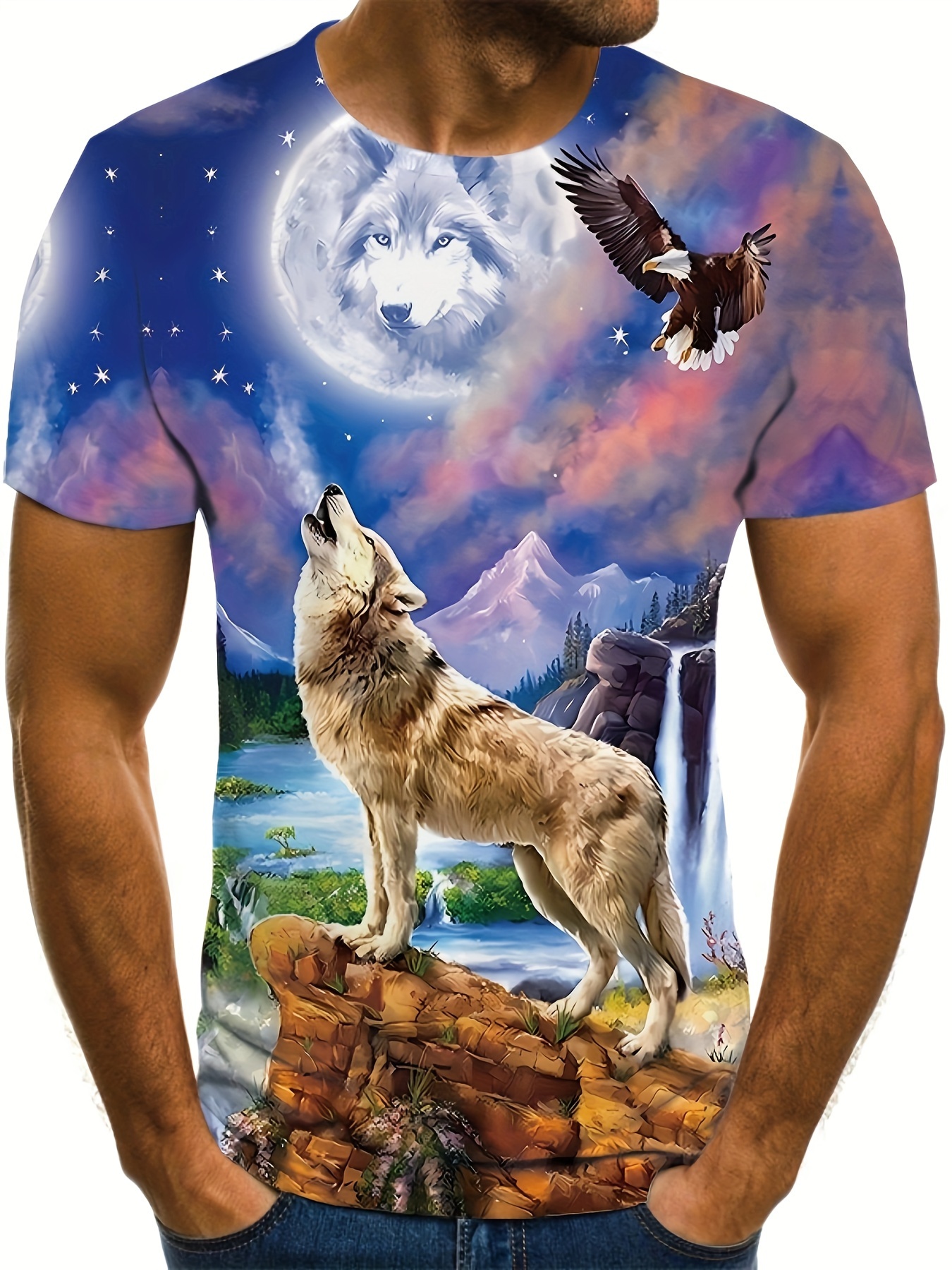 t shirt homme imprimé tee shirt décontracté à Temu Morocco