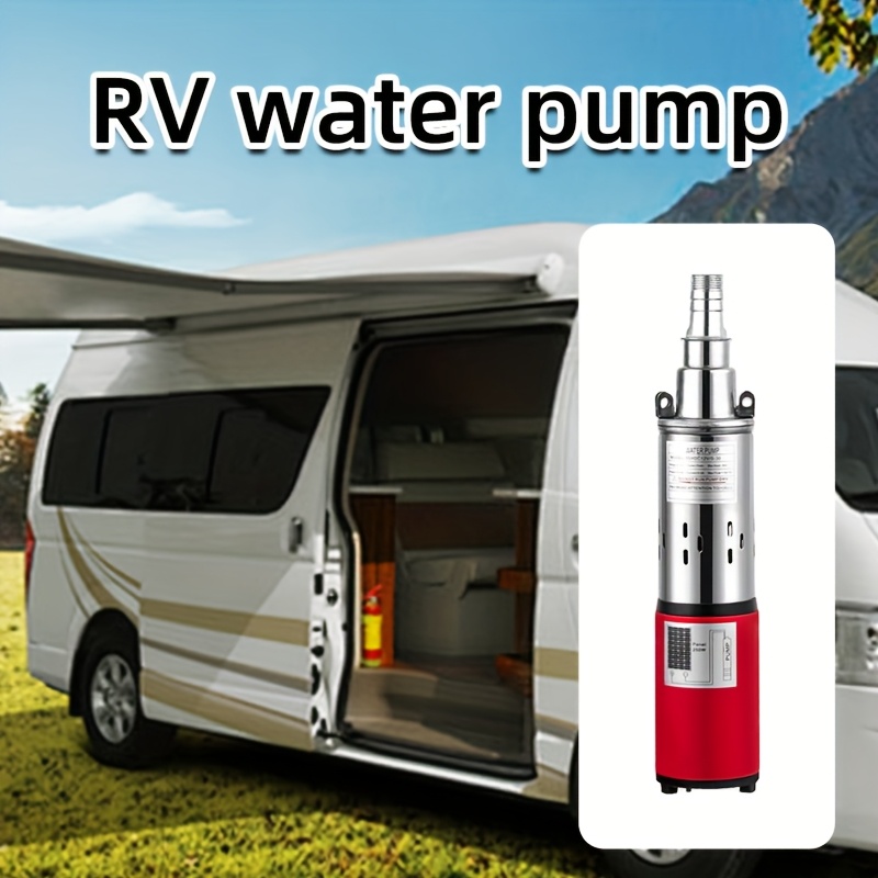 submersible well pump 12v 250w pump red portable rv water pump stainless steel screw and 30 irrigation agricultural garden home Product details 1