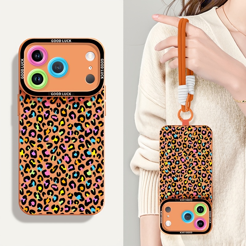 TEMU para teléfono: para iPhone 18 Pro Max 17 16 15 14 13 12 11, fundas con cordón cruzado largo para colgar, dos opciones de cordón corto, práctica