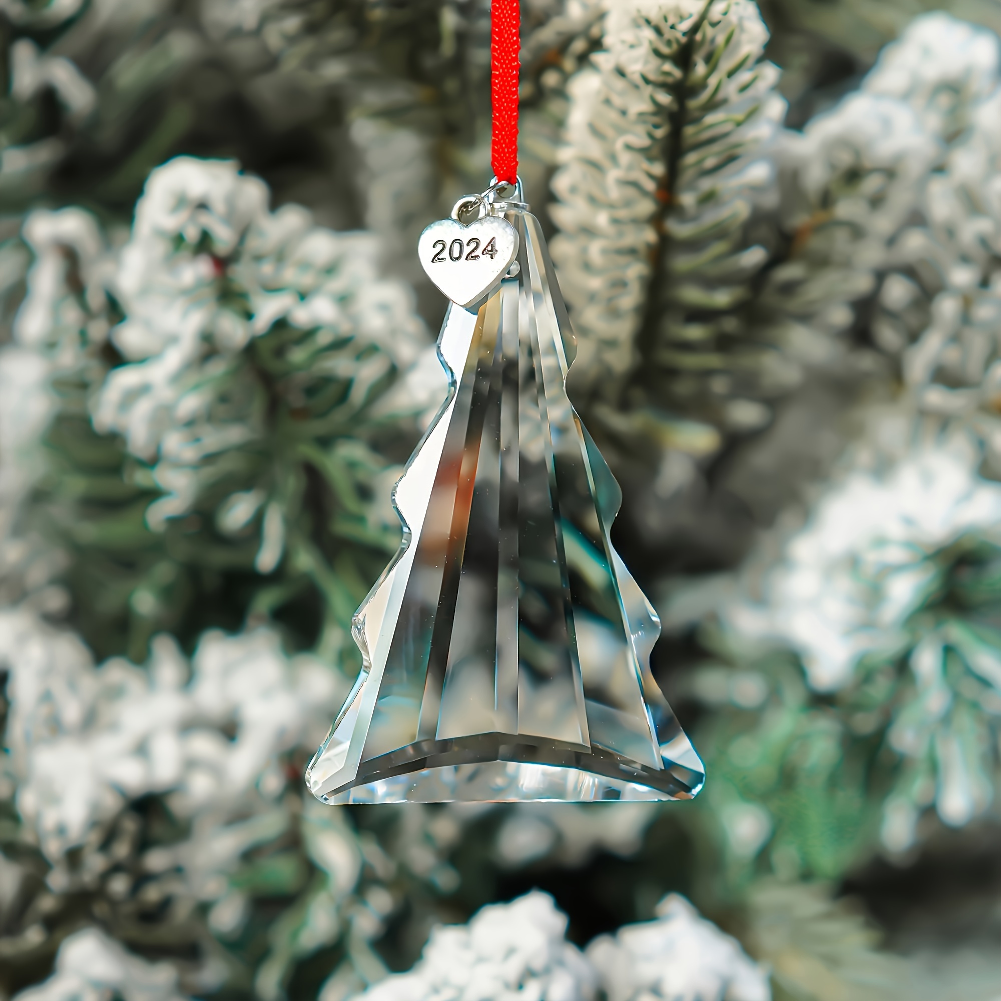 

Crystal Christmas Tree Ornament - Garden-inspired Sun , Holidays & New Year's Decorations, No-power Glass Pendant