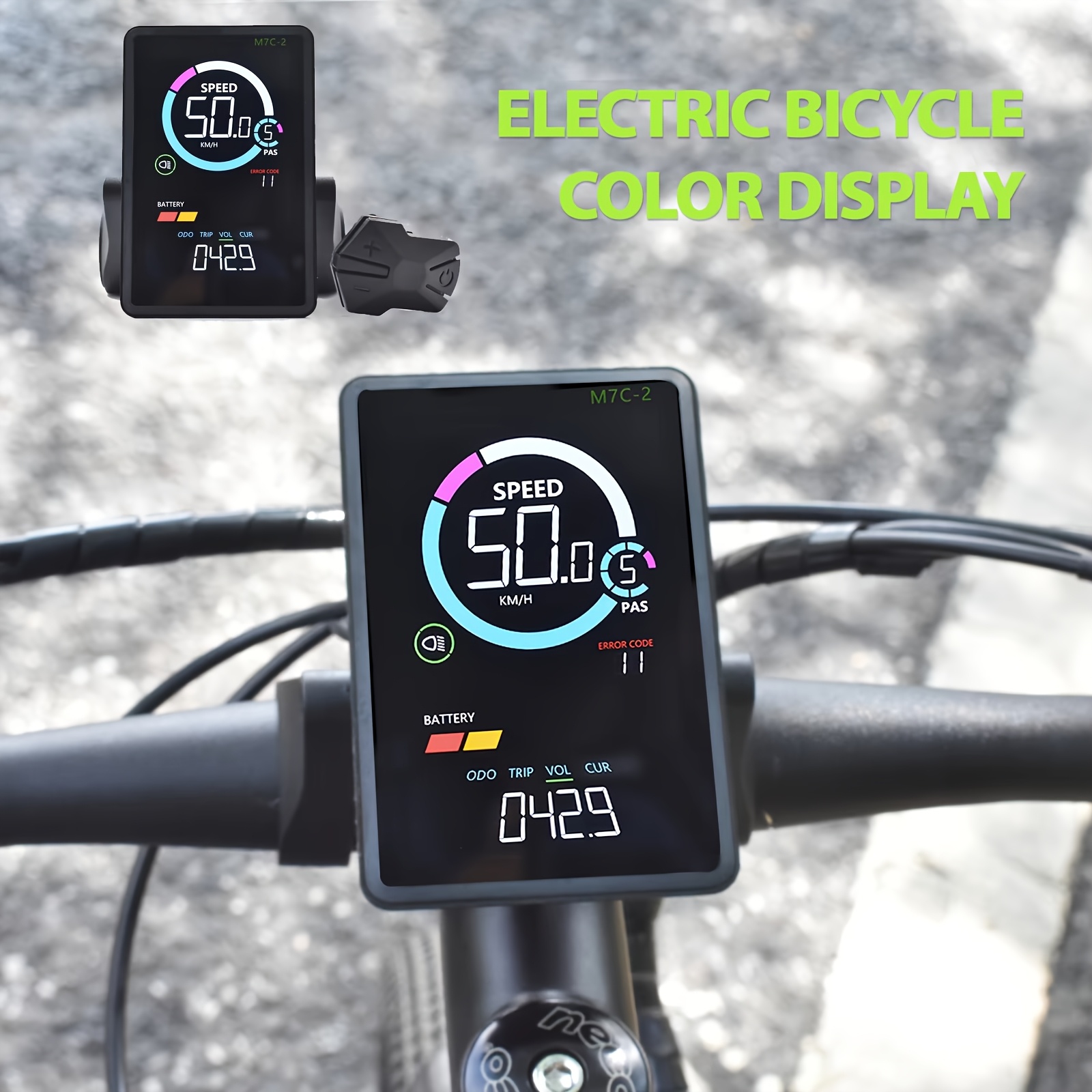 Compteur De Vitesse électrique Pour Vélo - Affichage Vitesse Et Puissance, écran Clair, Facile à Installer, 8.05x4.2x1.55 Cm - 4