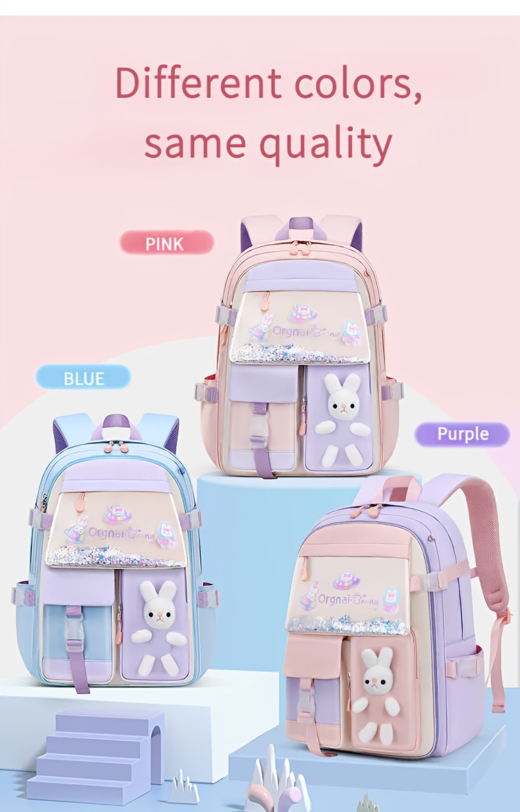 school bag featuring 8 card slots a pencil case - Temu display picture 2
