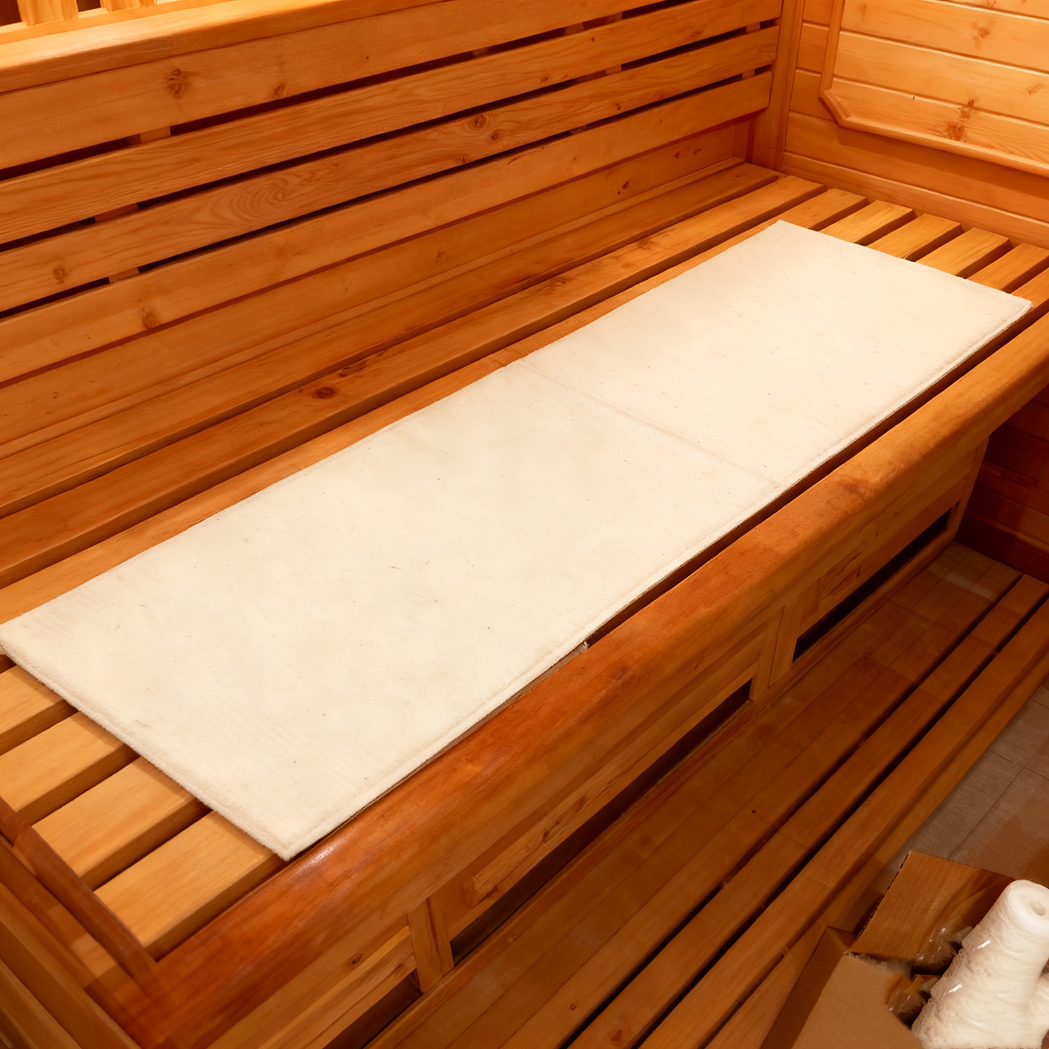 Image of 1/2pcs Wool Felt Sauna Blanket Large Blanket Mat, Multi-functional Felt Mat For Sauna And Shower Room - Enhances And Sauna Accessory