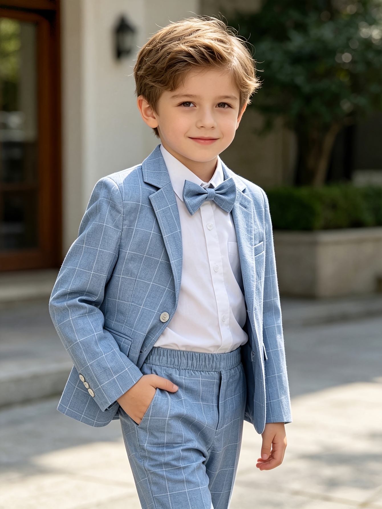 elegant boys suit set wedding guest attire children formal