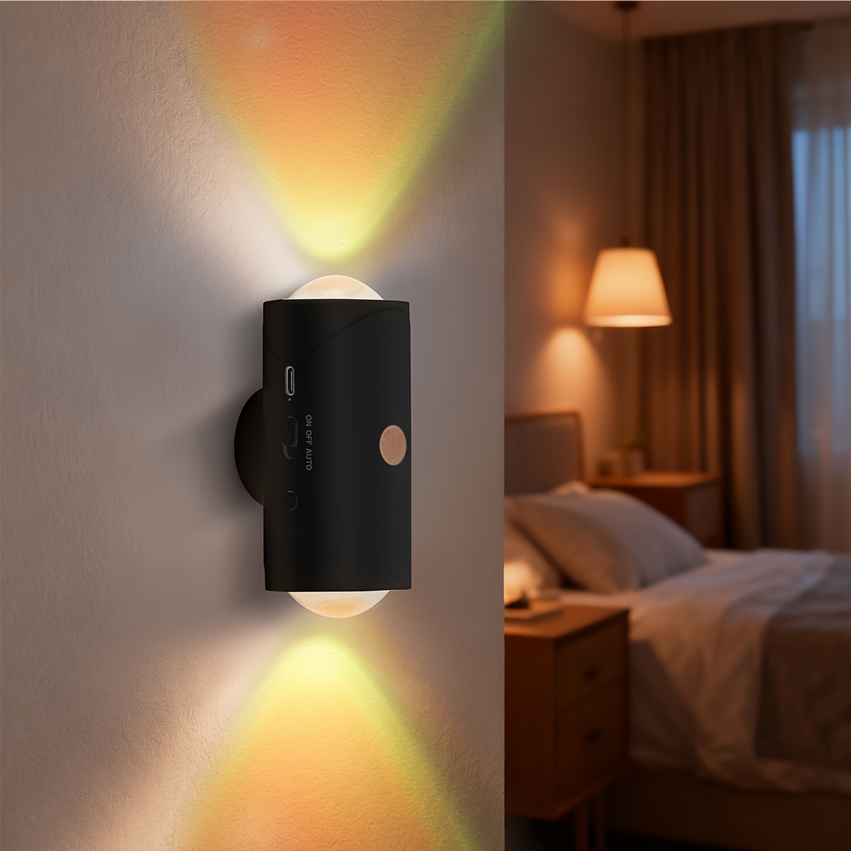 2pcs LED Smart Night Light with Motion Sensor