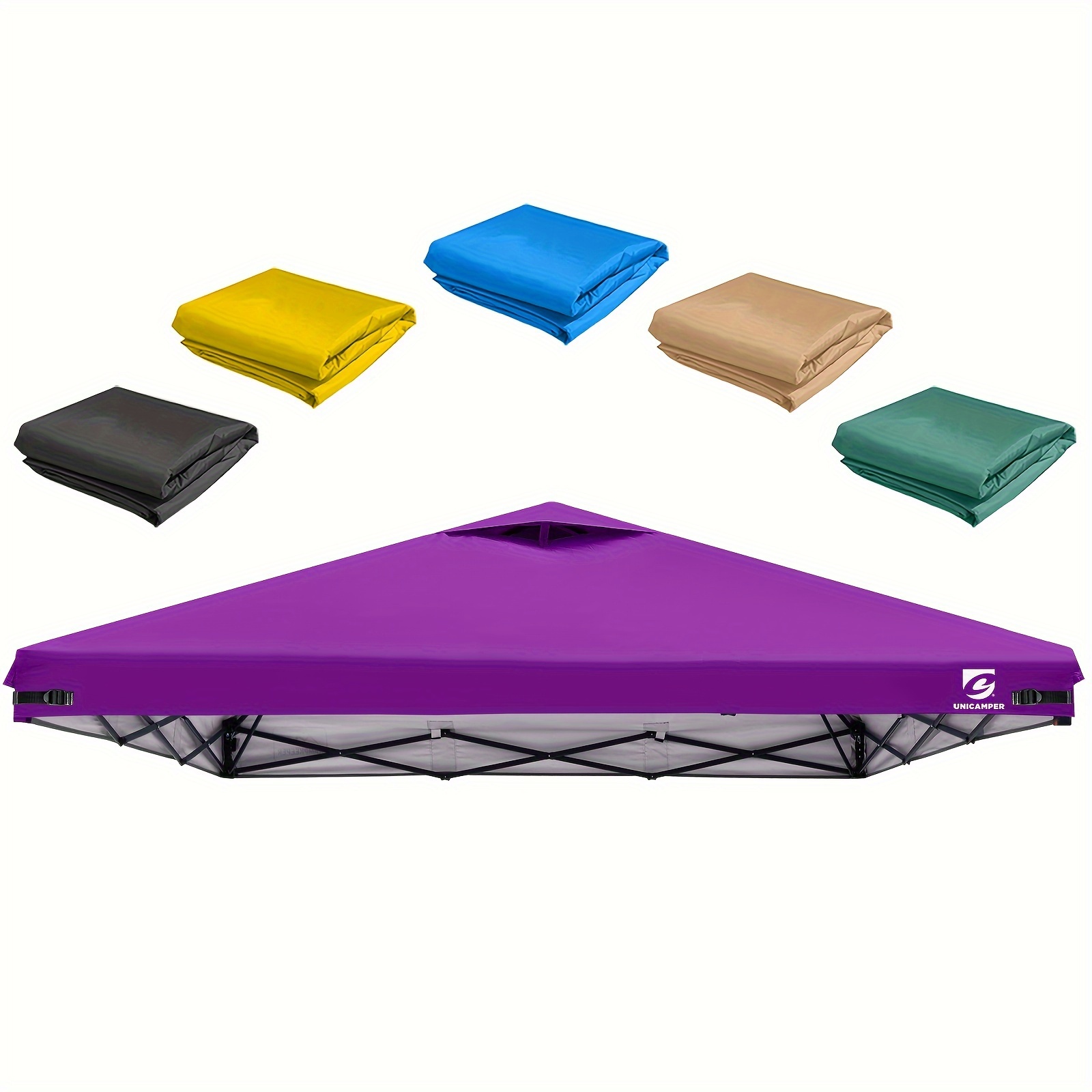 TEMU 10x10 High Quality Pop Up Canopy Replacement Top Cover Suitable For Straight Leg Canopy Tent, Instant Outdoor Shelter With Air Vent Cover For