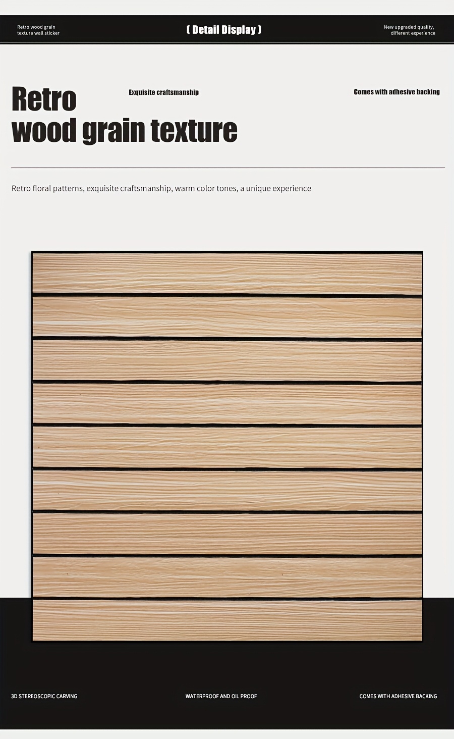 15/30pcs Luxury Vintage European Thickened 3D Embossed Grid Stripe Wall Panels, 15.75inch x 15.75inch, Vinyl Wallpaper Self-Adhesive, Easy to Maintain Matte Finish Decorative Stickers, DIY Removable Design, Waterproof and Scratch Resistant Washable, Suitable for Bedroom Living Room Bathroom Kitchen etc. Wall Decals