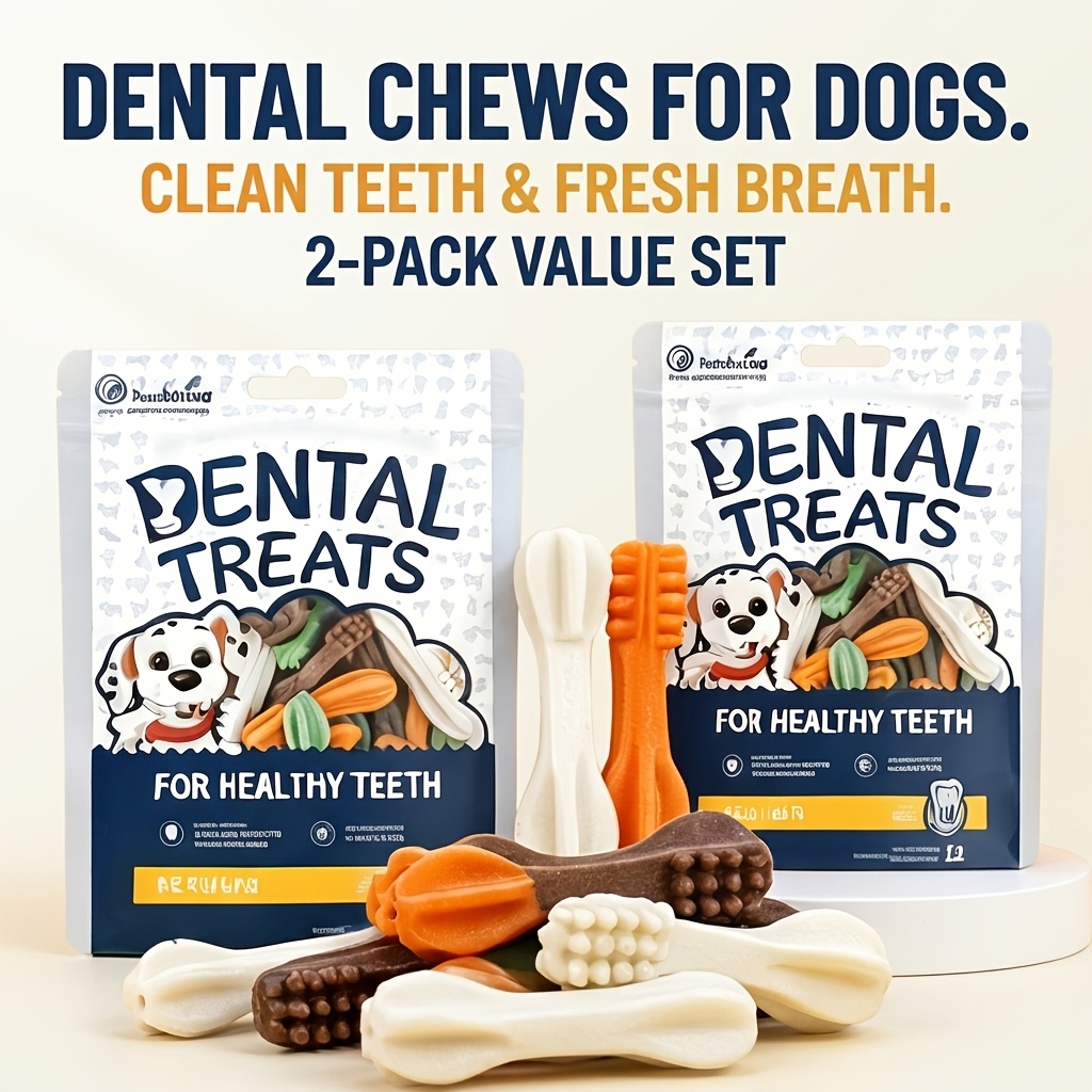 two packs of valuable teeth grinding cleaning and durable diverse flavors beef green tea chicken   food for pets universal for cats and dogs reward training Product details 5