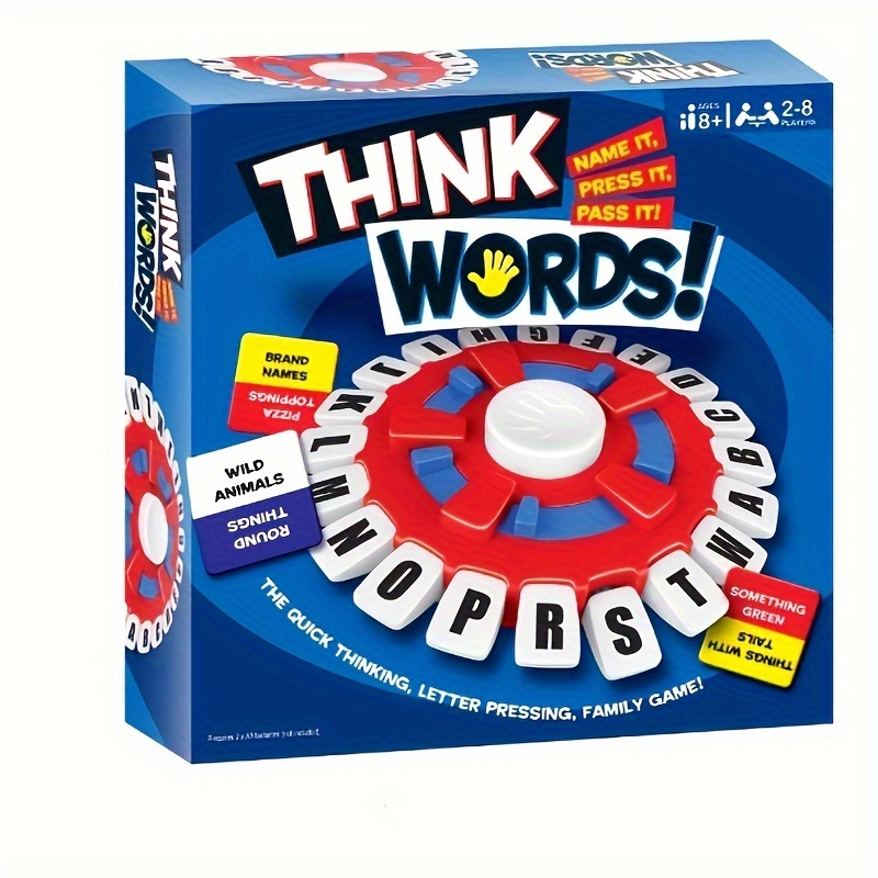 

Tap Games, Thinking Words Games, Quick Words Games, Thinking Games Family Board Games, Alphabet Press, Alphabet Press Party Board Games, Children's, Adult Board Games, Christmas, Halloween Gifts