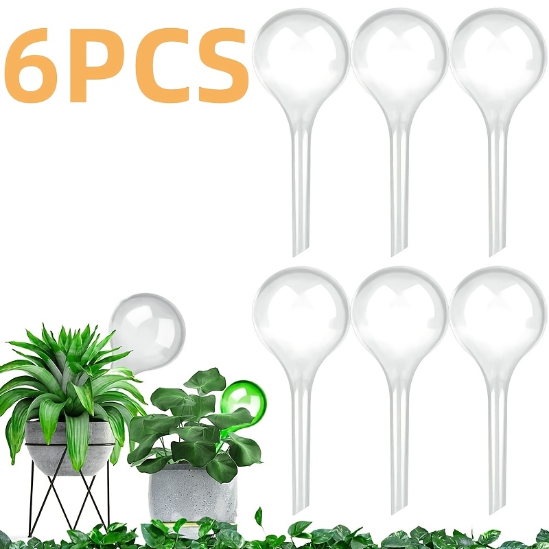 

[6pcs Automatic Waterer] 6pcs Transparent Plastic Waterer, Automatic Watering Stakes For Indoor Outdoor Gardening, Hydroponics, Greenhouse Use