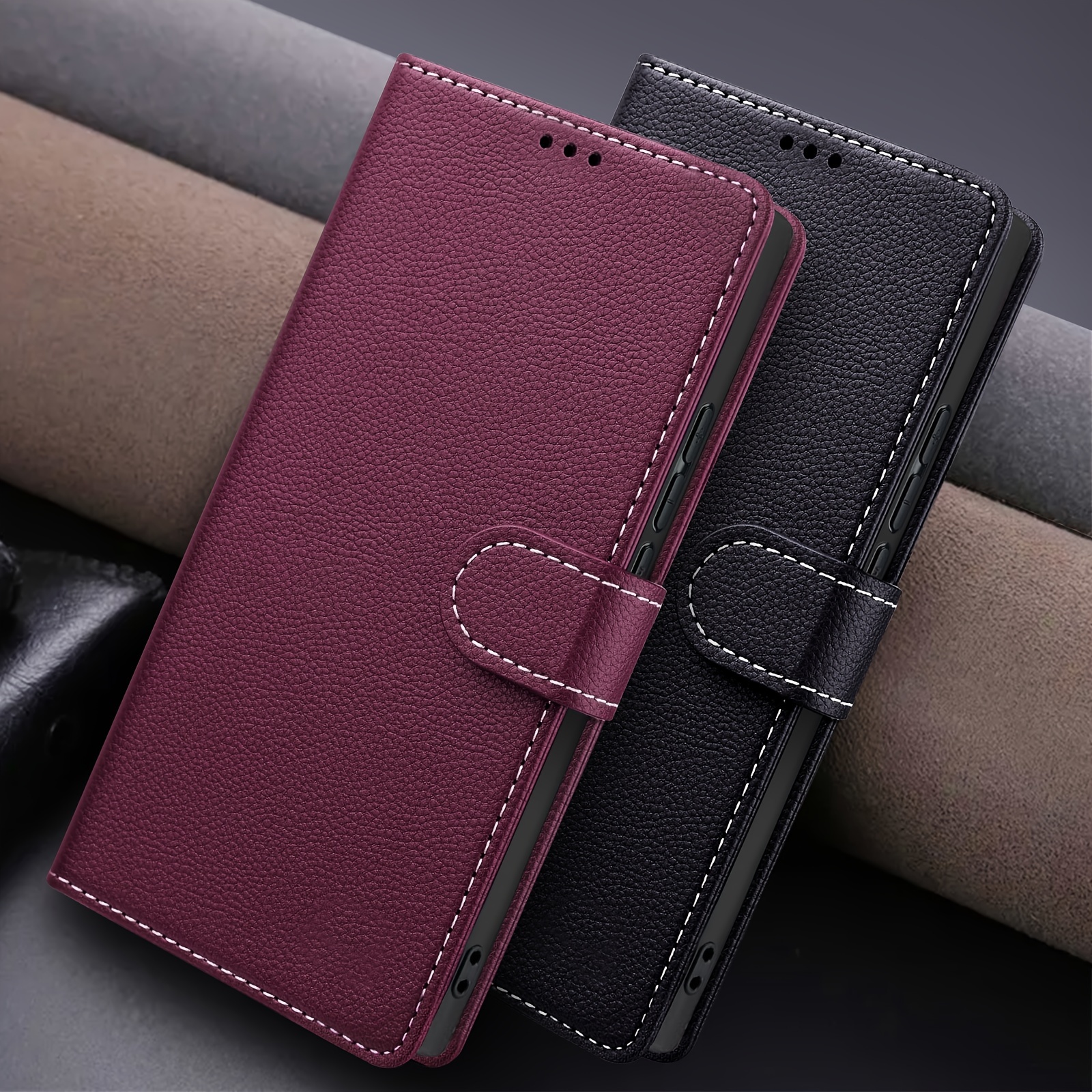 Galaxy S24 Plus Case Flip Faux Leather Phone Cover - Temu United