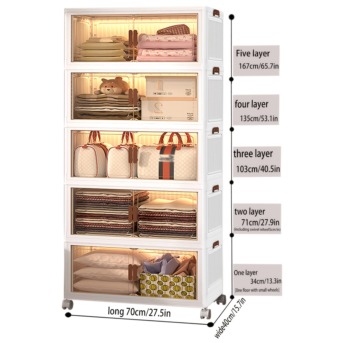 TEMU Étagère de Présentation pour Décorations de Maison à 2/3/4/5 Niveaux, de Rangement Grande Capacité, Étagère à Chaussures Pliable en Plastique,