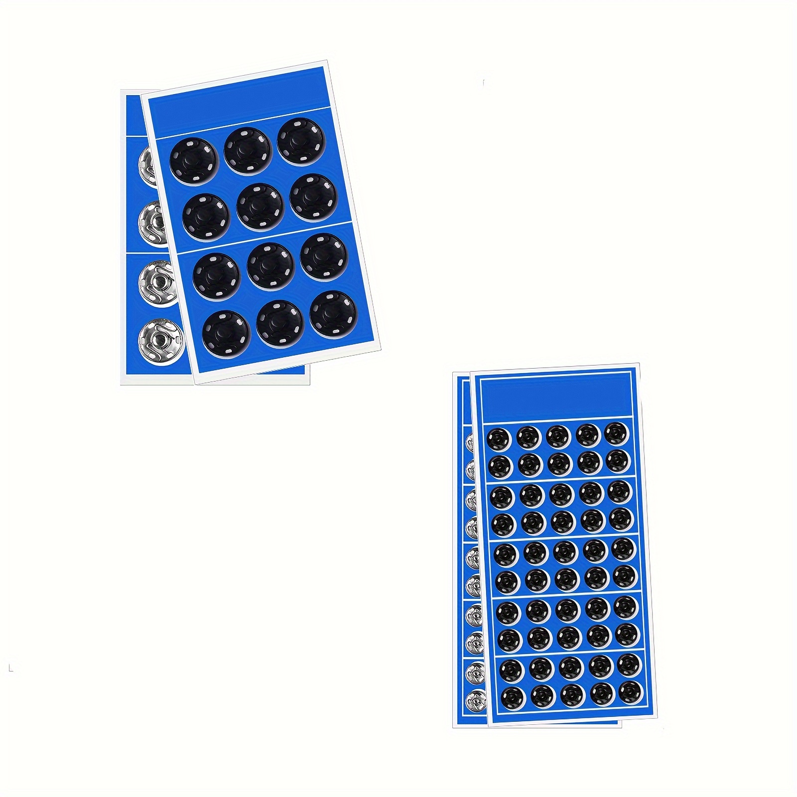12 50pcs black white small metal snap fasteners press button stud sewing clothing accessories embedded buckle wide use