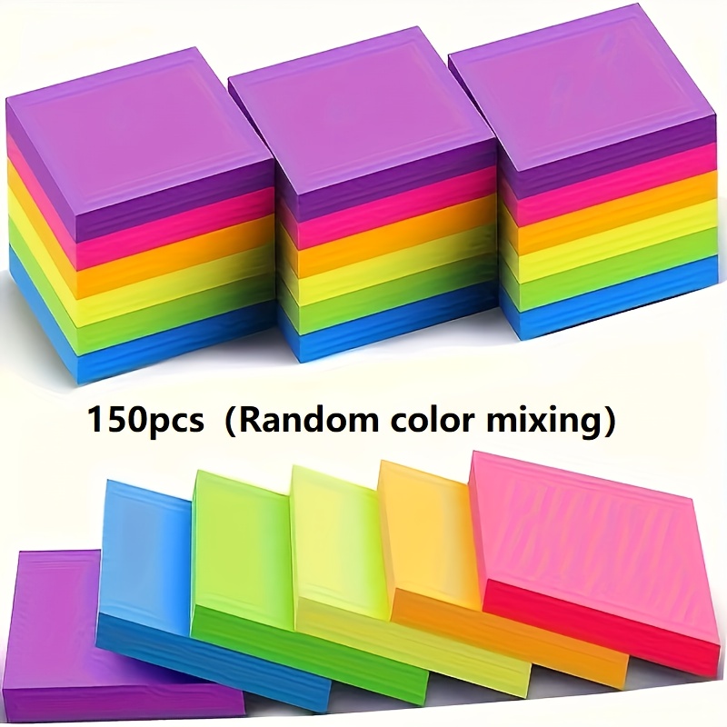 E-shop 150 Selbstklebende Aufkleber Set - Strahlende Farben, Etikettenaufkleber, Bequeme Aufkleber, Ideal für die Organisation zu Hause und im Büro